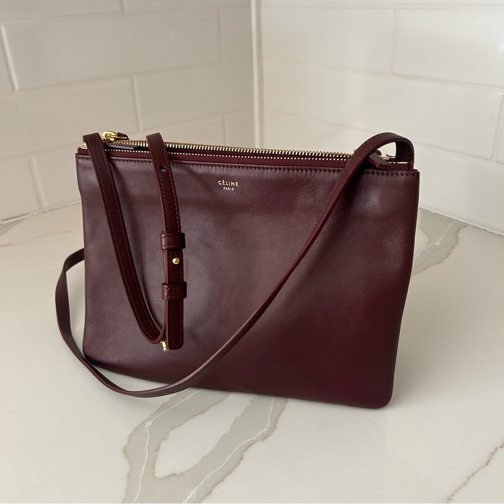 Celine leather trio crossbody